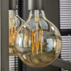 Ampoule globe 6 cm ambrée LED filament lumière chaude (E27)