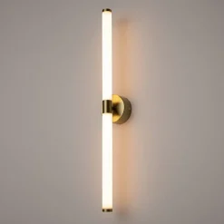 Applique moderne avec LED - tige noire et blanc DELMAR