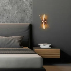 Applique murale design noire, forme sablier SINOP