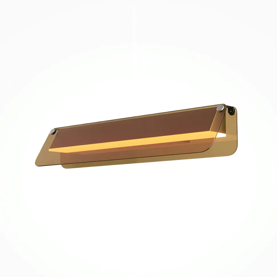 Applique murale LED grise avec volet horizontal 30 cm MINA
