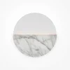 Applique murale moderne – disque marbre strié ⌀30 cm LAUREL