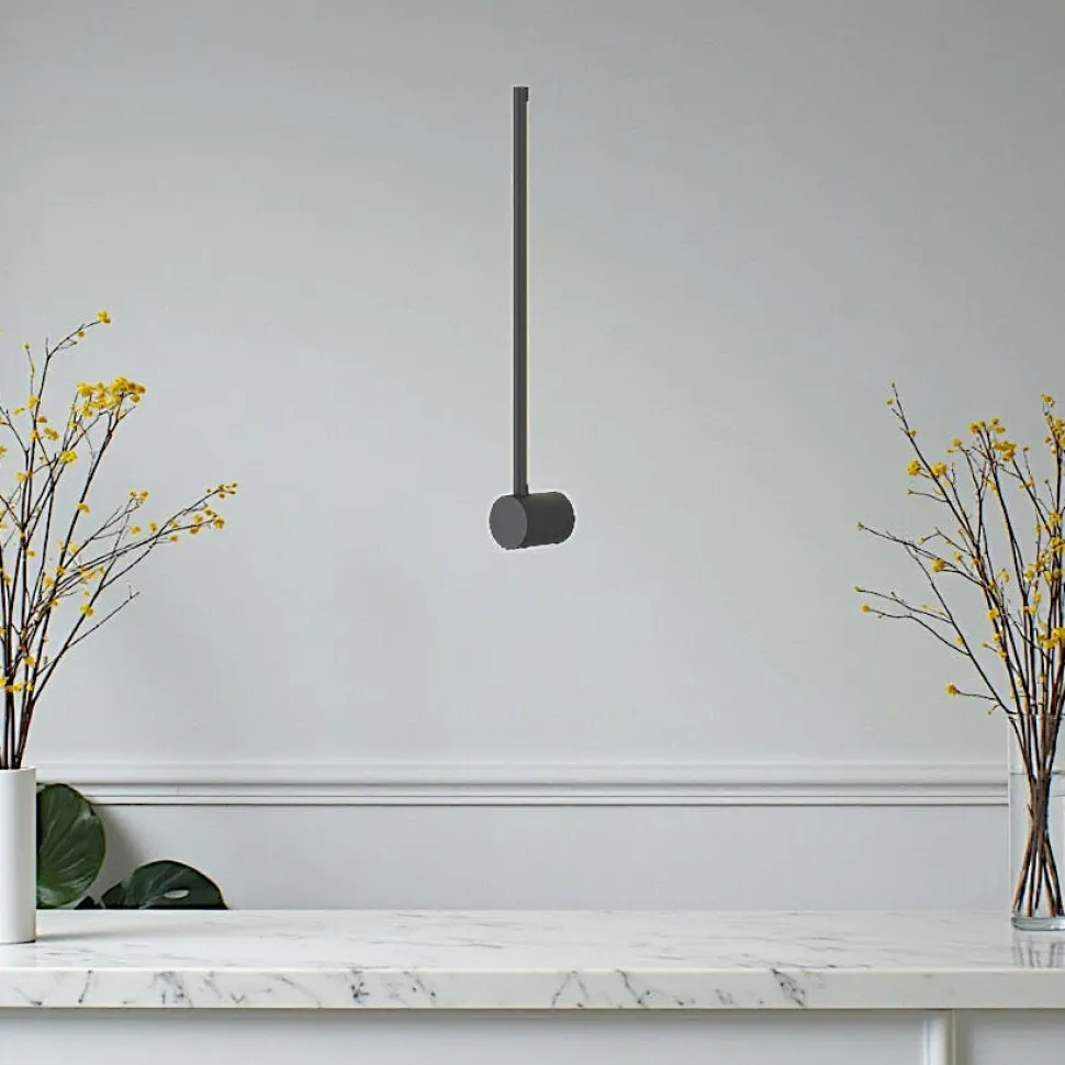 Applique murale noire – barre verticale minimaliste SALEM