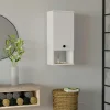 Armoire de toilette blanche, 1 porte 1 niche MARFA