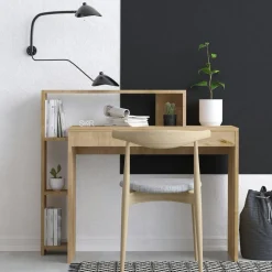 Armoire penderie moderne - 4 portes blanches L.140 cm BYRON