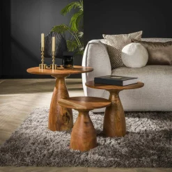 Banc TV moderne noir avec rangement - effet bois MARFA