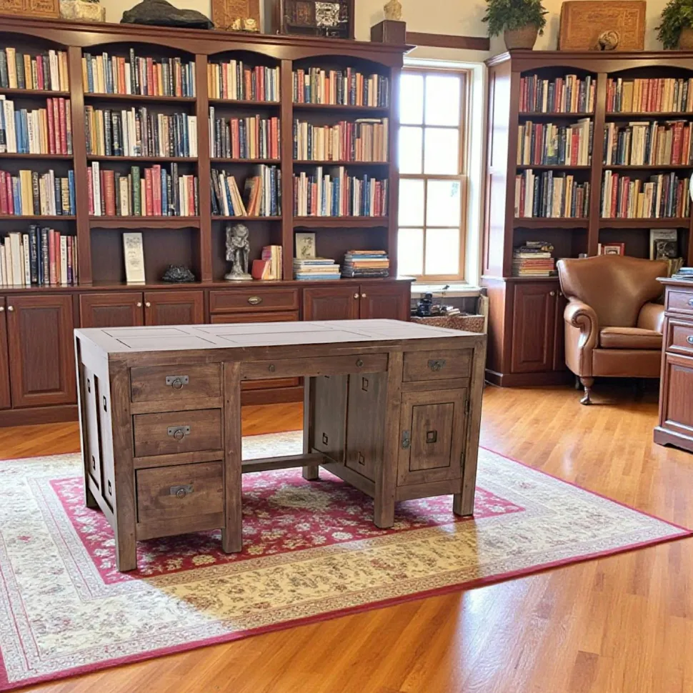 Bibliothèque colonne hévéa H196cm TESSA