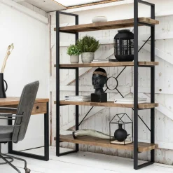 Bibliothèque Etagère bois recyclé BRISBANE
