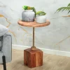 Bout de canapé en bois d'acacia F.S.C® rond D 40, 5 cm
