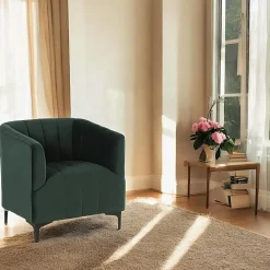 Bout de canapé en bois d'acacia F.S.C® rond D 40, 5 cm