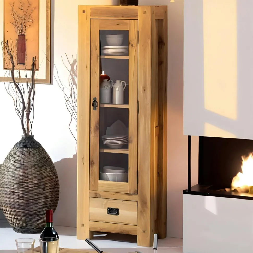 Buffet bahut chêne 4 portes 193cm FJORD