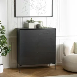 Buffet contemporain 2 portes bois couleur naturelle MAYENCE