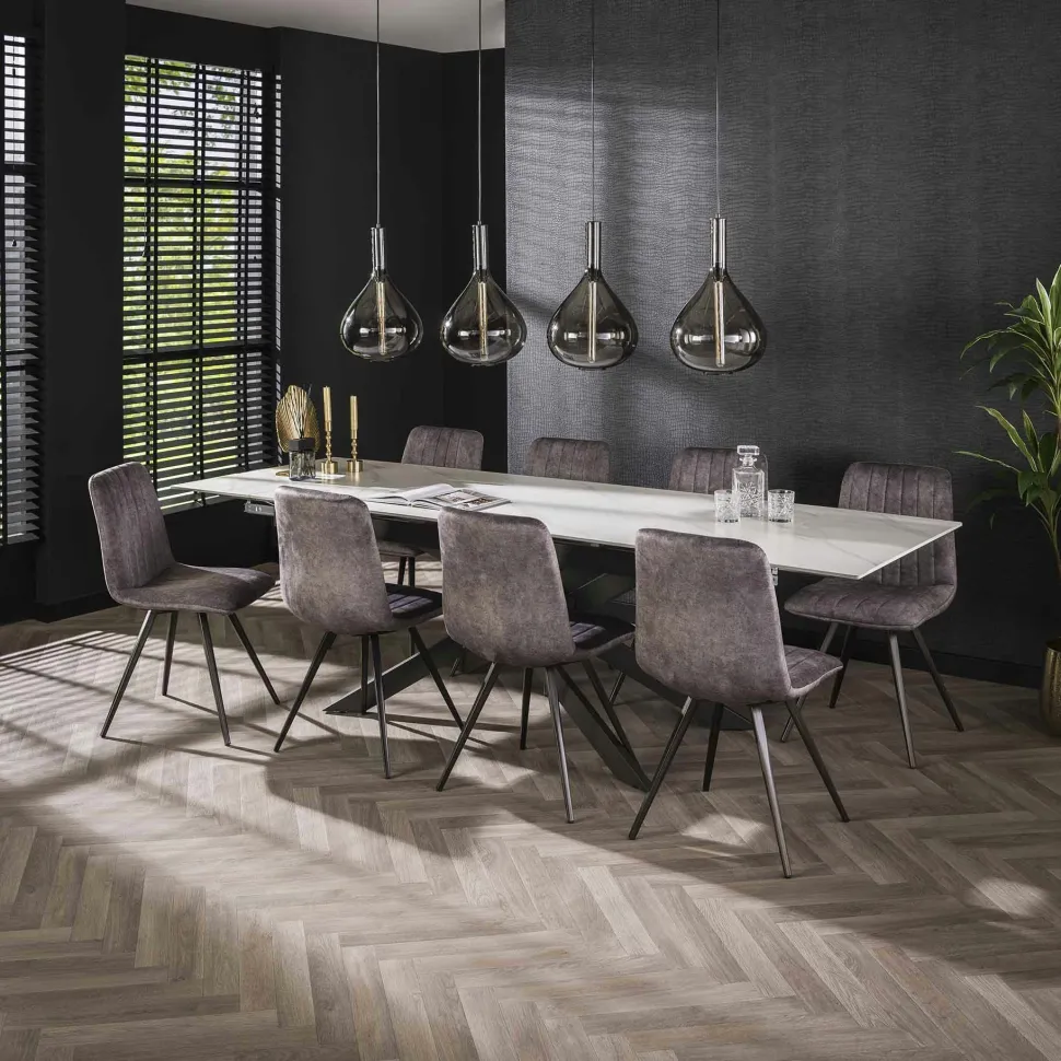 Buffet contemporain en verre gris clair OTTAWA