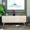 Buffet en bois de chêne blanc (4 portes) COLOGNE