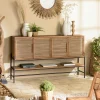 Buffet enfilade 170 cm 4 portes bois recyclé et fibre SWING