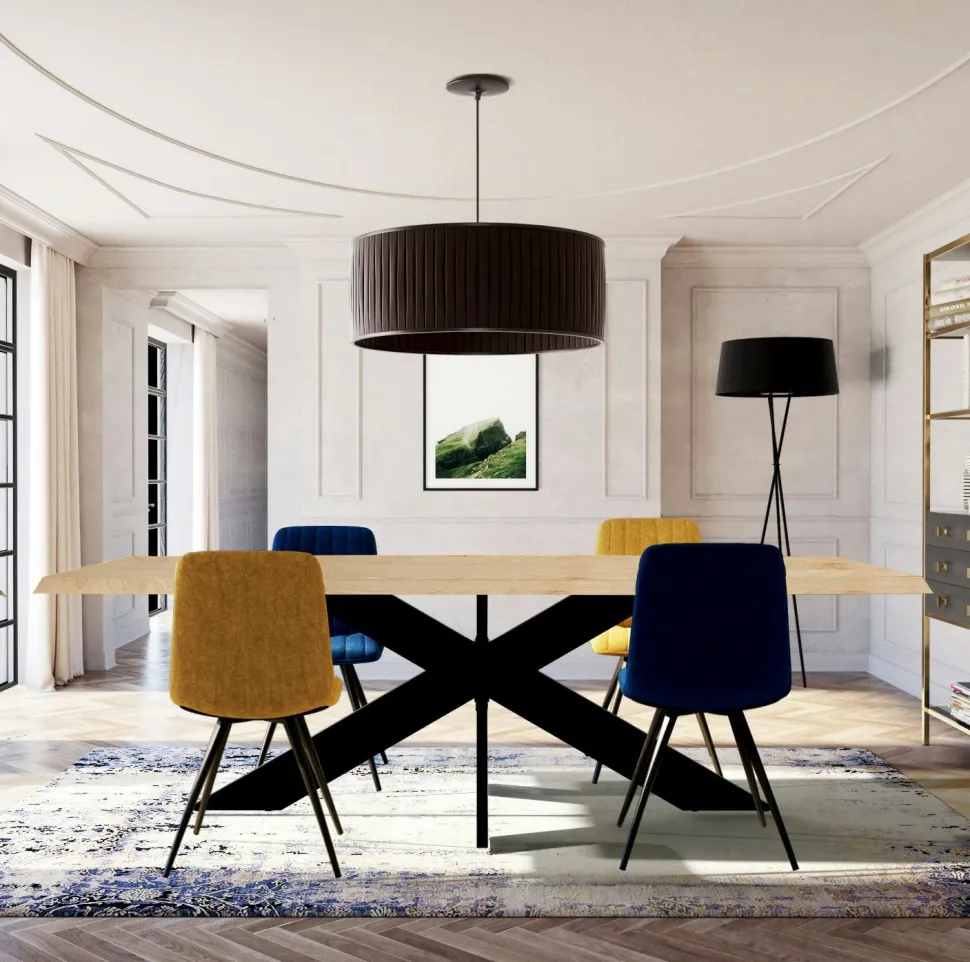 Buffet moderne en chêne blanc 200 cm ZONZA