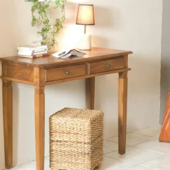 Buffet salon exotique bois de teck petit modèle BISHO