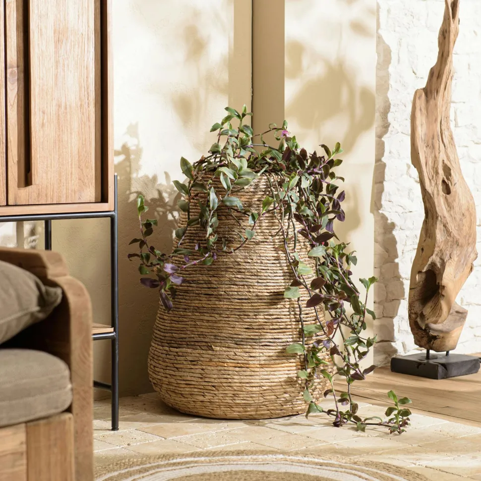 Cache pot en chanvre tressé naturel 60 cm SWING