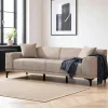 Canapé 3 places brun taupe - accoudoirs larges ORSAY