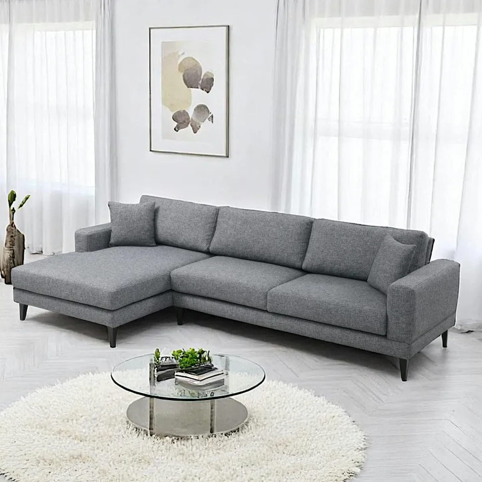 Canapé 2 places gris - style contemporain VENCE