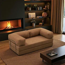 Canapé-lit anthracite confort, 190 cm ALTEA