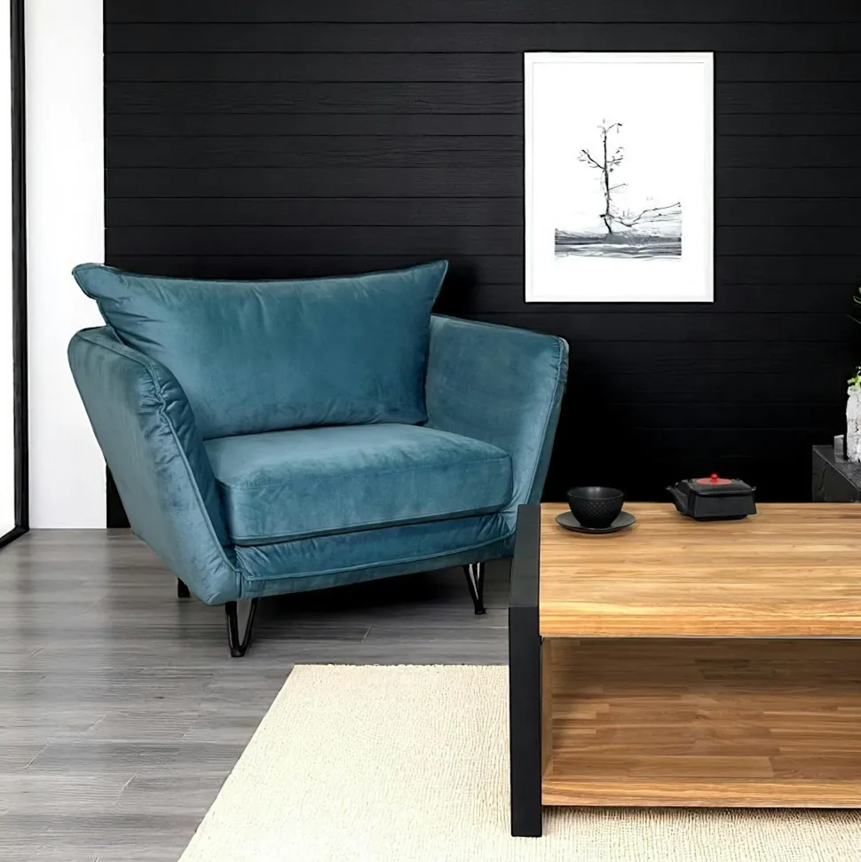 Chaise bois exotique et cannage dossier arrondi MANAK