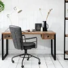 Chaise de bureau industrielle grise BRISBANE