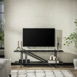 Chaise de salle à manger gris anthracite avec pieds épingle (lot de 2) MALMOE