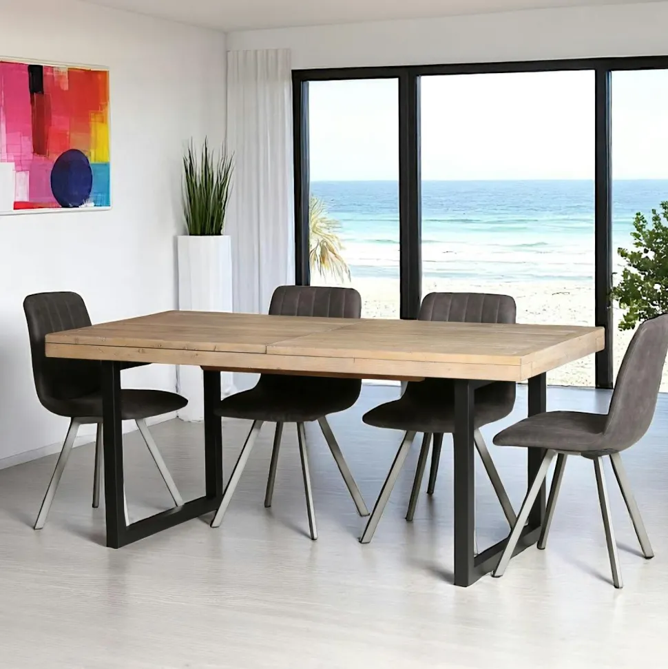 Chaise grise (lot de 2) MELBOURNE