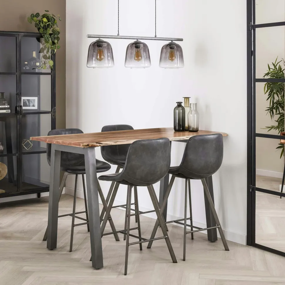 Chaise pivotante de salle à manger en velours texturé taupe (lot de 2) MELBOURNE