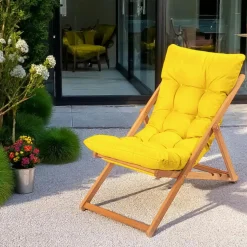 Chilienne beige confort - pliante, inclinable SORA