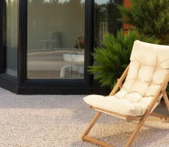 Chilienne grise confort - pliante, inclinable SORA