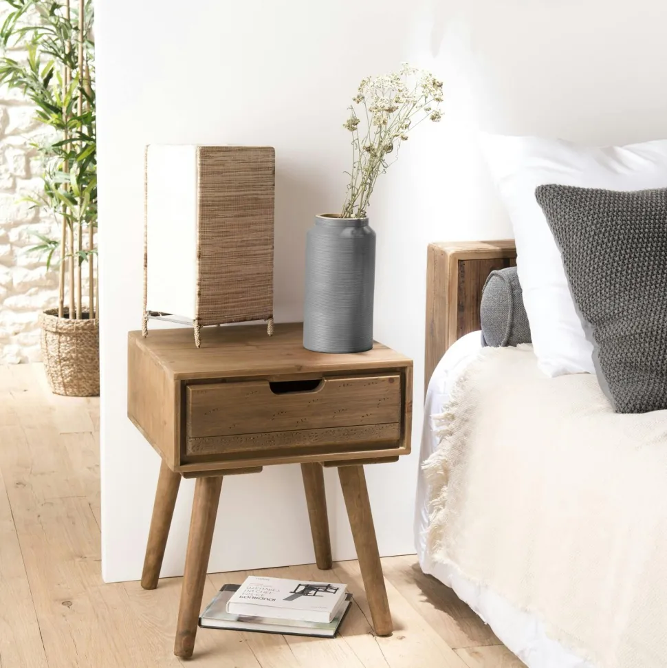 Commode de chambre en bois de sapin 8 tiroirs LIMA