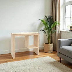 Console / Bureau Hévéa 1 niche 90x36x76cm GALA