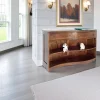 Console bibus vague hévéa 120x75cm TRADITION