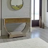Console demi cercle hévéa massif 110x78cm TRADITION
