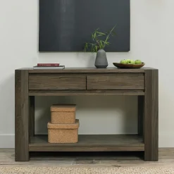 Console en bois de chêne fumé ALLEN