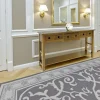 Console Hévéa double plateaux, 6 tiroirs 145x35x78cm TRADITION