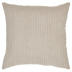 Coussin de canapé beige, motif linéaire BRUGES