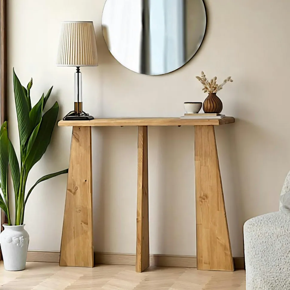 Décoration murale en métal et bois – paysage de montagne