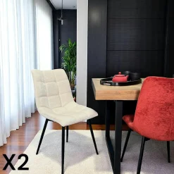 Enfilade 4 portes chêne blanc décor graphique ESSEN