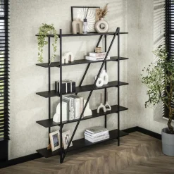 Etagère de salon moderne 5 plateaux RALF