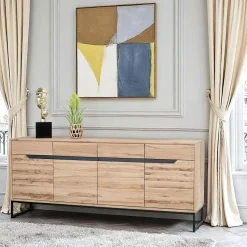 Etagère murale bois massif 3 plateaux (bois blanc) PALERME