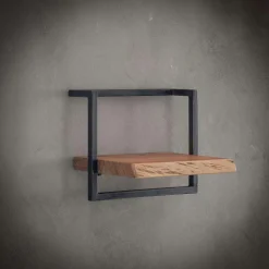 Etagère murale bois métal 30 cm MELBOURNE