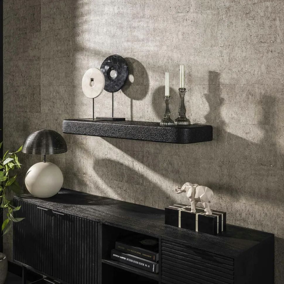 Etagère murale noire 100 cm TAJ