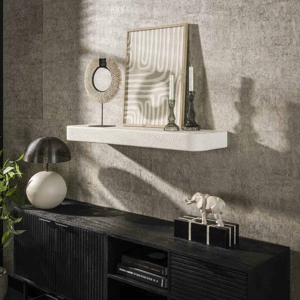 Etagère murale noire 100 cm TAJ