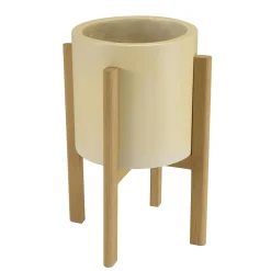 Etagère vitrée hévéa 60x170cm HELENA