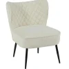Fauteuil bas blanc MALMOE