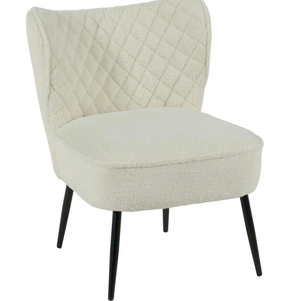 Fauteuil bas blanc MALMOE