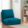 Fauteuil convertible bleu canard - tissu MODI