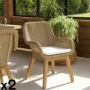 Fauteuil de jardin résine tressée beige (lot de 2) MANY